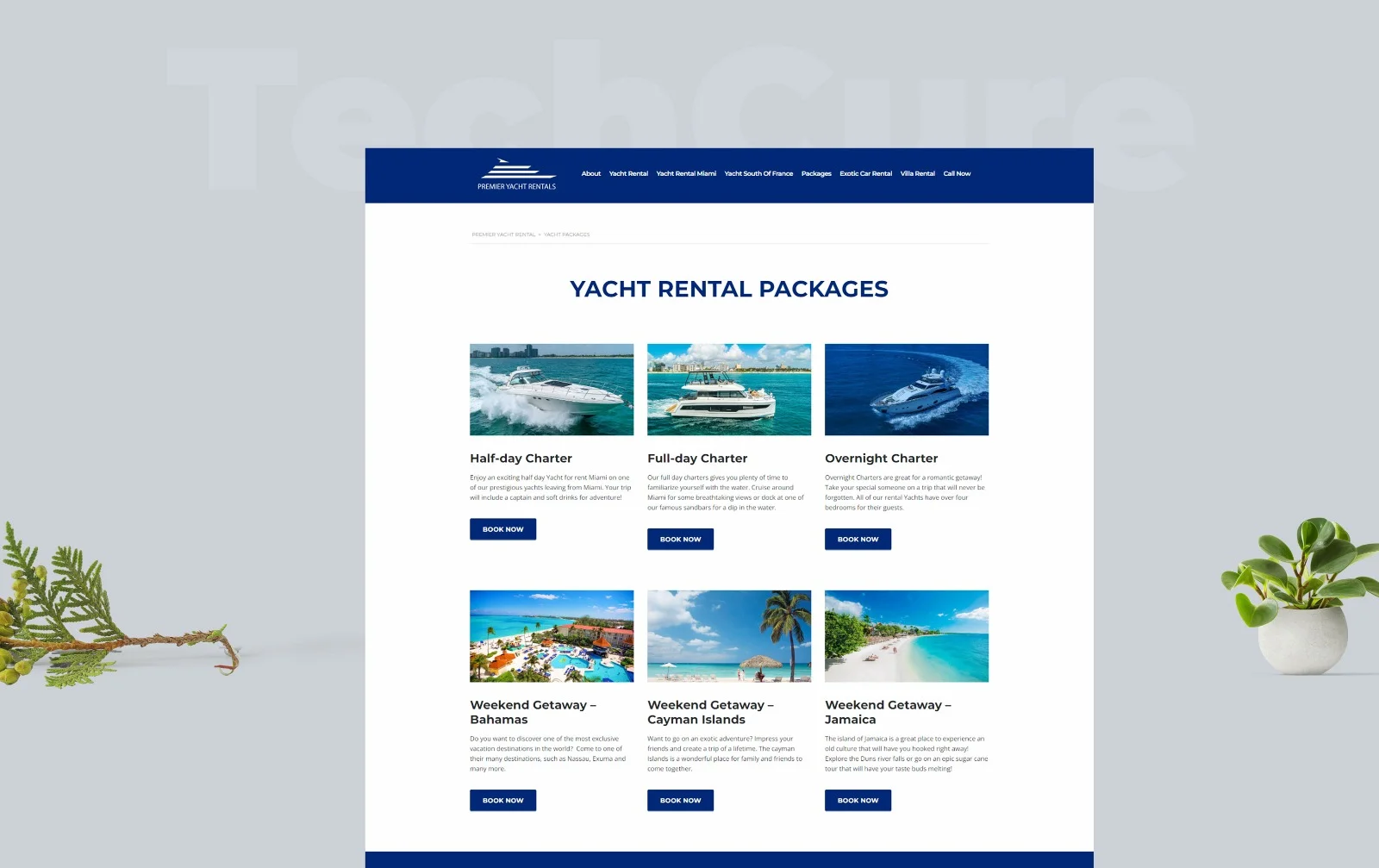 Yacht Rental Packages